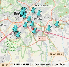 Mappa Via Padergnone, 24050 Grassobbio BG, Italia (3.9565)