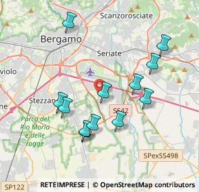 Mappa Via Padergnone, 24050 Grassobbio BG, Italia (3.58917)