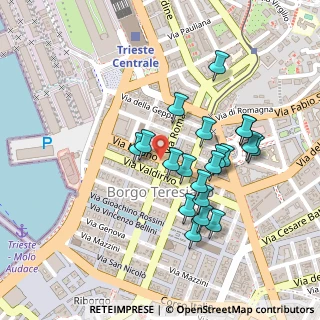 Mappa Piazza Vittorio Veneto, 34132 Trieste TS, Italia (0.2085)