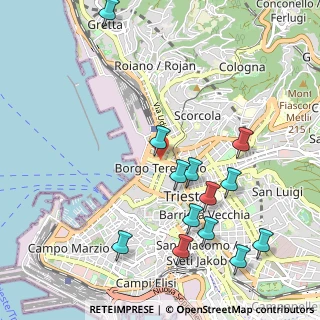 Mappa Piazza Vittorio Veneto, 34132 Trieste TS, Italia (1.15)