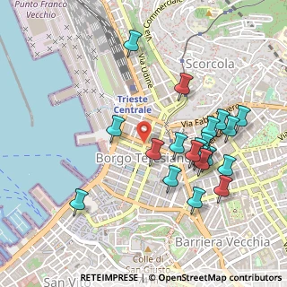Mappa Piazza Vittorio Veneto, 34132 Trieste TS, Italia (0.4935)