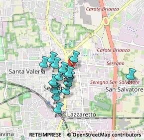 Mappa Via Giovanni Boccaccio, 20831 Seregno MB, Italia (0.70176)