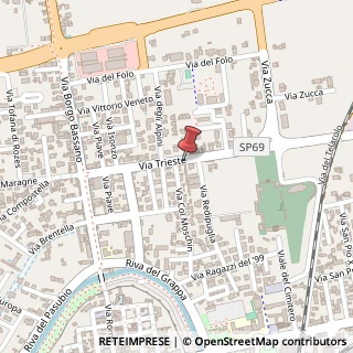 Mappa Via Trieste, 28, 35013 Cittadella, Padova (Veneto)