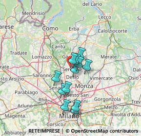 Mappa Via de Bernardi, 20831 Seregno MB, Italia (10.1125)