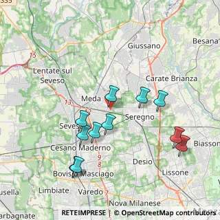 Mappa Via Goito, 20821 Meda MB, Italia (3.83273)