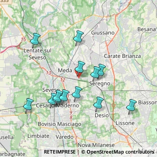 Mappa Via Goito, 20821 Meda MB, Italia (3.83077)
