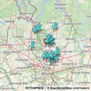 Mappa Via Goito, 20821 Meda MB, Italia (9.1325)
