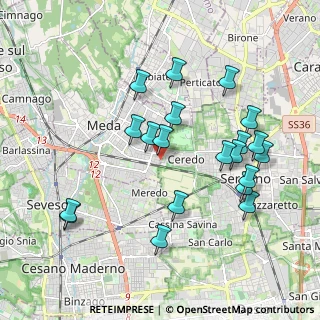 Mappa Via Goito, 20821 Meda MB, Italia (1.9735)