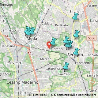 Mappa Via Goito, 20821 Meda MB, Italia (1.95636)