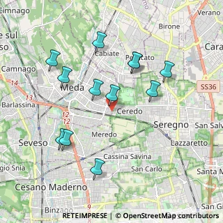 Mappa Via Goito, 20821 Meda MB, Italia (1.91)