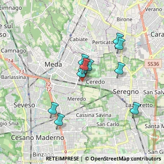 Mappa Via Goito, 20821 Meda MB, Italia (1.54273)