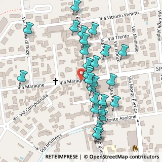 Mappa Via Borgo Bassano, 35013 Cittadella PD, Italia (0.10741)