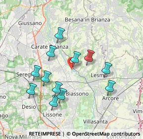 Mappa Via Molino Bassi, 20845 Sovico MB, Italia (3.51083)