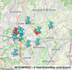 Mappa Via Molino Bassi, 20845 Sovico MB, Italia (3.72167)