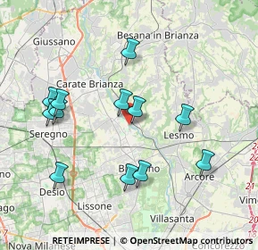 Mappa Via Molino Bassi, 20845 Sovico MB, Italia (3.79833)