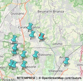 Mappa Via Molino Bassi, 20845 Sovico MB, Italia (5.005)