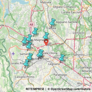 Mappa Via Monte Cimone, 21058 Solbiate Olona VA, Italia (6.98273)