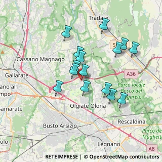 Mappa Via Monte Cimone, 21058 Solbiate Olona VA, Italia (3.17133)