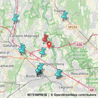 Mappa Via Monte Cimone, 21058 Solbiate Olona VA, Italia (4.7425)