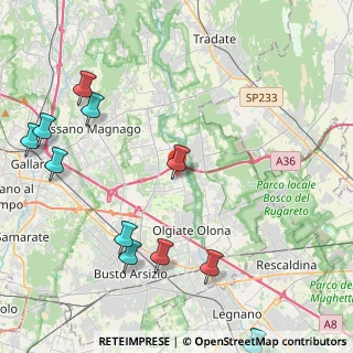 Mappa Via Monte Cimone, 21058 Solbiate Olona VA, Italia (5.58909)