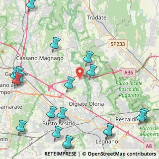Mappa Via Monte Cimone, 21058 Solbiate Olona VA, Italia (6.398)