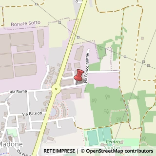 Mappa Via enrico mattei, 24040 Madone, Bergamo (Lombardia)