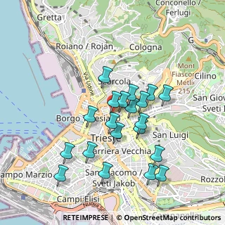 Mappa Foro Ulpiano, 34133 Trieste TS, Italia (0.8205)