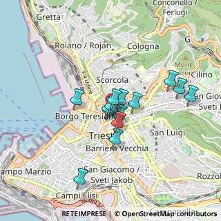 Mappa Foro Ulpiano, 34133 Trieste TS, Italia (0.64214)
