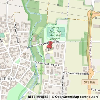 Mappa Via Bernardino Luini, 15, 22070 Rovello Porro, Como (Lombardia)