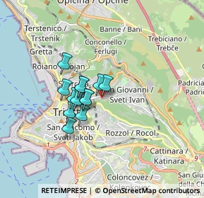 Mappa Via Dei Bonomo, 34126 Trieste TS, Italia (1.13)