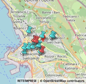 Mappa Via Dei Bonomo, 34126 Trieste TS, Italia (1.16333)