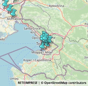 Mappa Via Dei Bonomo, 34126 Trieste TS, Italia (15.975)