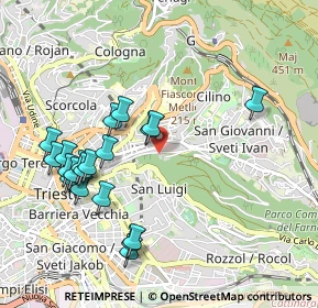 Mappa Via Dei Bonomo, 34126 Trieste TS, Italia (1.0325)