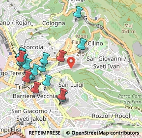 Mappa Via Dei Bonomo, 34126 Trieste TS, Italia (1.144)