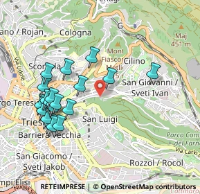 Mappa Via Dei Bonomo, 34126 Trieste TS, Italia (0.989)
