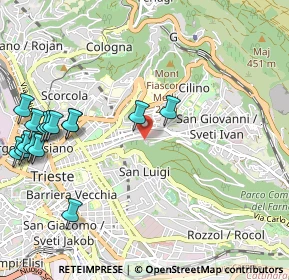 Mappa Via Dei Bonomo, 34126 Trieste TS, Italia (1.31333)