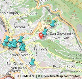 Mappa Via Dei Bonomo, 34126 Trieste TS, Italia (1.23833)