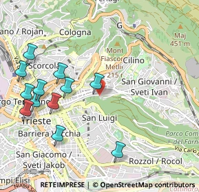 Mappa Via Dei Bonomo, 34126 Trieste TS, Italia (1.17417)