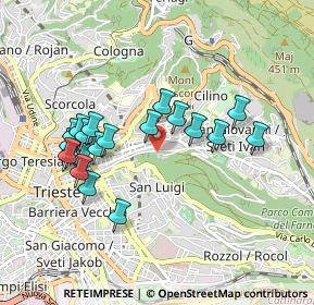 Mappa Via Dei Bonomo, 34126 Trieste TS, Italia (0.8635)