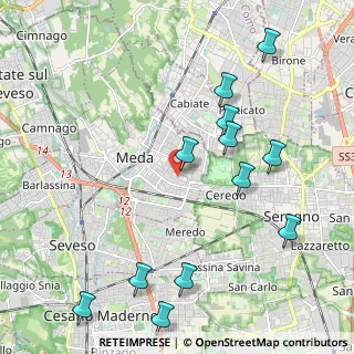 Mappa Via Beato Angelico, 20821 Meda MB, Italia (2.43917)