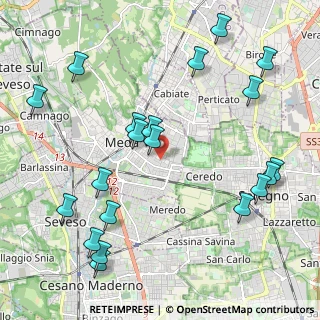 Mappa Via Beato Angelico, 20821 Meda MB, Italia (2.5255)