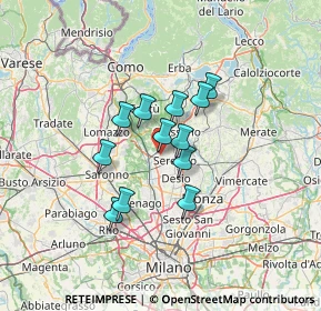 Mappa Via Beato Angelico, 20821 Meda MB, Italia (9.365)