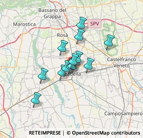 Mappa Via Niccolò Copernico, 35013 Cittadella PD, Italia (4.41846)