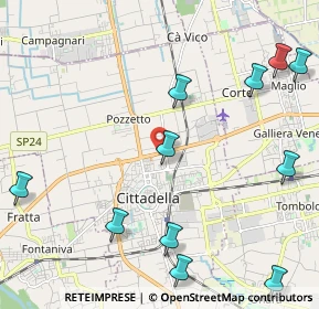 Mappa Via Niccolò Copernico, 35013 Cittadella PD, Italia (2.76455)