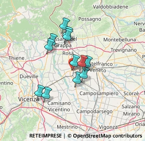 Mappa Via Niccolò Copernico, 35013 Cittadella PD, Italia (10.58917)
