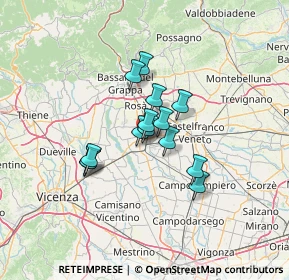 Mappa Via Niccolò Copernico, 35013 Cittadella PD, Italia (8.87214)