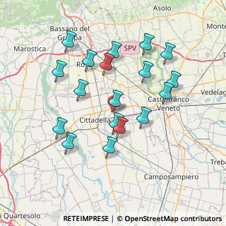 Mappa Via Borgo, 35015 Galliera Veneta PD, Italia (7.04333)