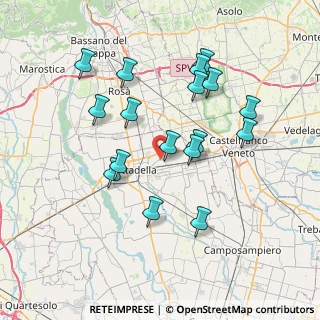 Mappa Via Borgo, 35015 Galliera Veneta PD, Italia (7.11235)