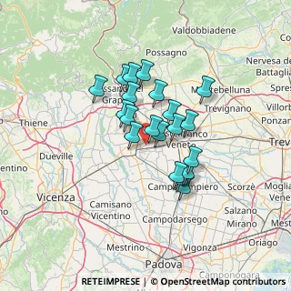 Mappa Via Borgo, 35015 Galliera Veneta PD, Italia (9.9245)