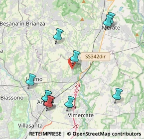 Mappa Via Menotti, 20865 Usmate Velate MB, Italia (4.66167)
